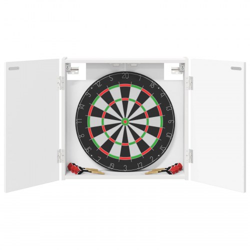 Dartskab hvid 56 x 12 x 53,5 cm i konstrueret træ