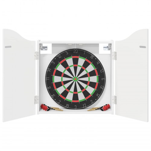 Dartboard skab i hvid højglans 56 x 12 x 63 cm