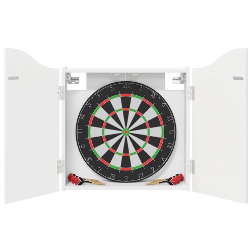 Dartboard skab hvid 56 x 12 x 63 cm i konstrueret træ