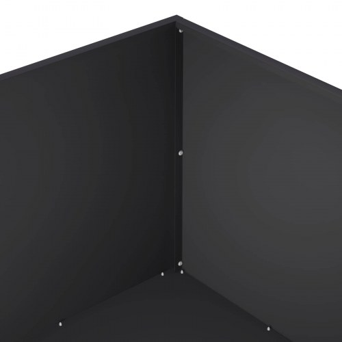 Plantekasse 2 stk. - sort 100 x 100 x 40 cm