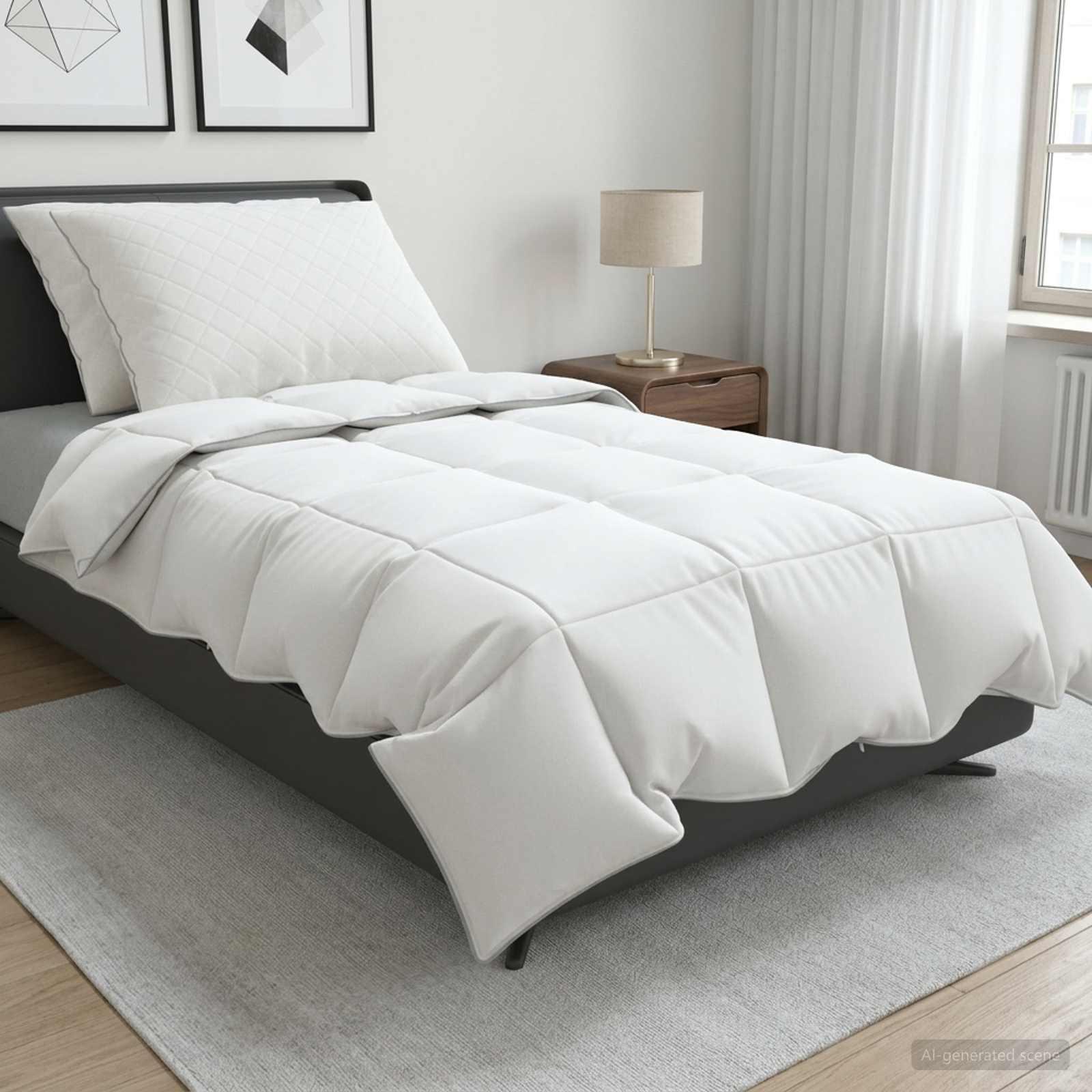 90% gåsedun dyne sæt FULDA 3 stk. 135 x 220 cm sommer 100 GSM