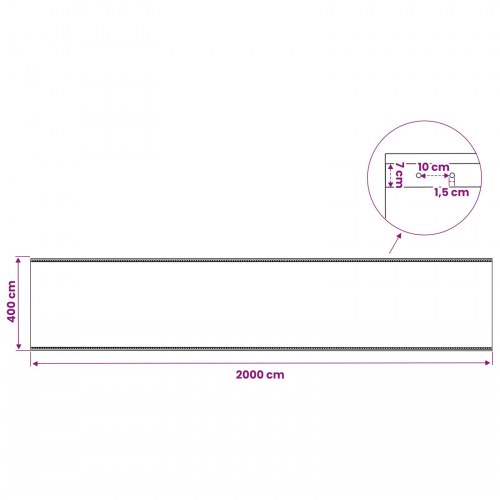 Presenning med øjer 2 stk. grøn 4 x 20 m 260 g/m² PE