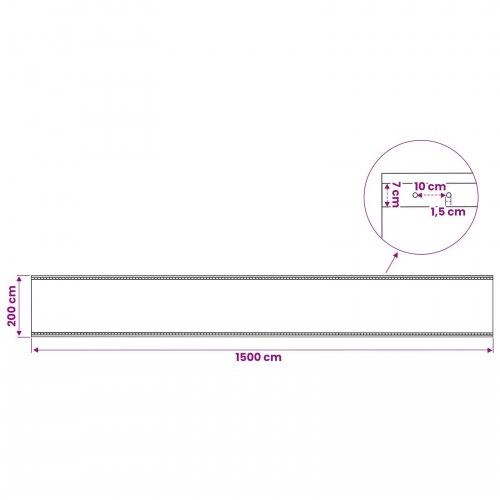 Presenning med øjer 2 stk. grøn 2 x 15 m 260 g/m² PE
