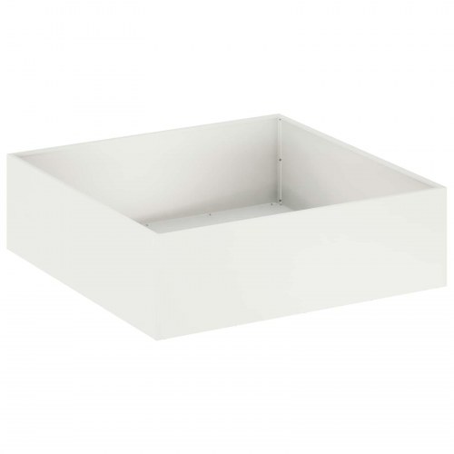 Have blomsterkrukke hvid 80 x 80 x 30 cm i koldvalset stål