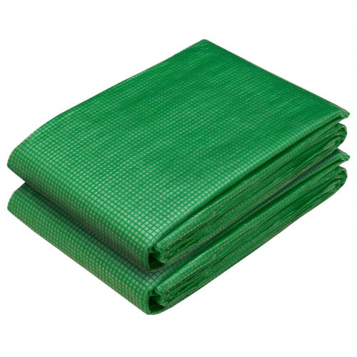 Presenning med øjer 2 stk. grøn 2 x 4 m 260 g/m² PE