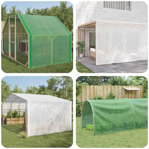 Presenning med øjer 2 stk. grøn 2 x 3 m 260 g/m² PE