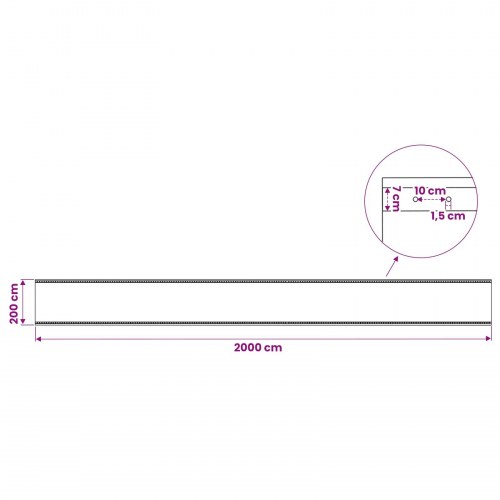 Presenning med øjer 2 stk. grøn 2 x 20 m 260 g/m² PE