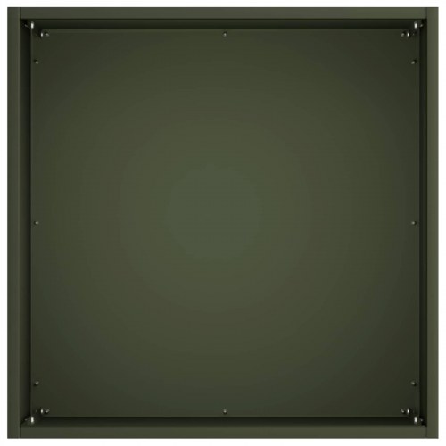 Blomsterkrukke 2 stk. olivengrøn 45 x 45 x 45 cm