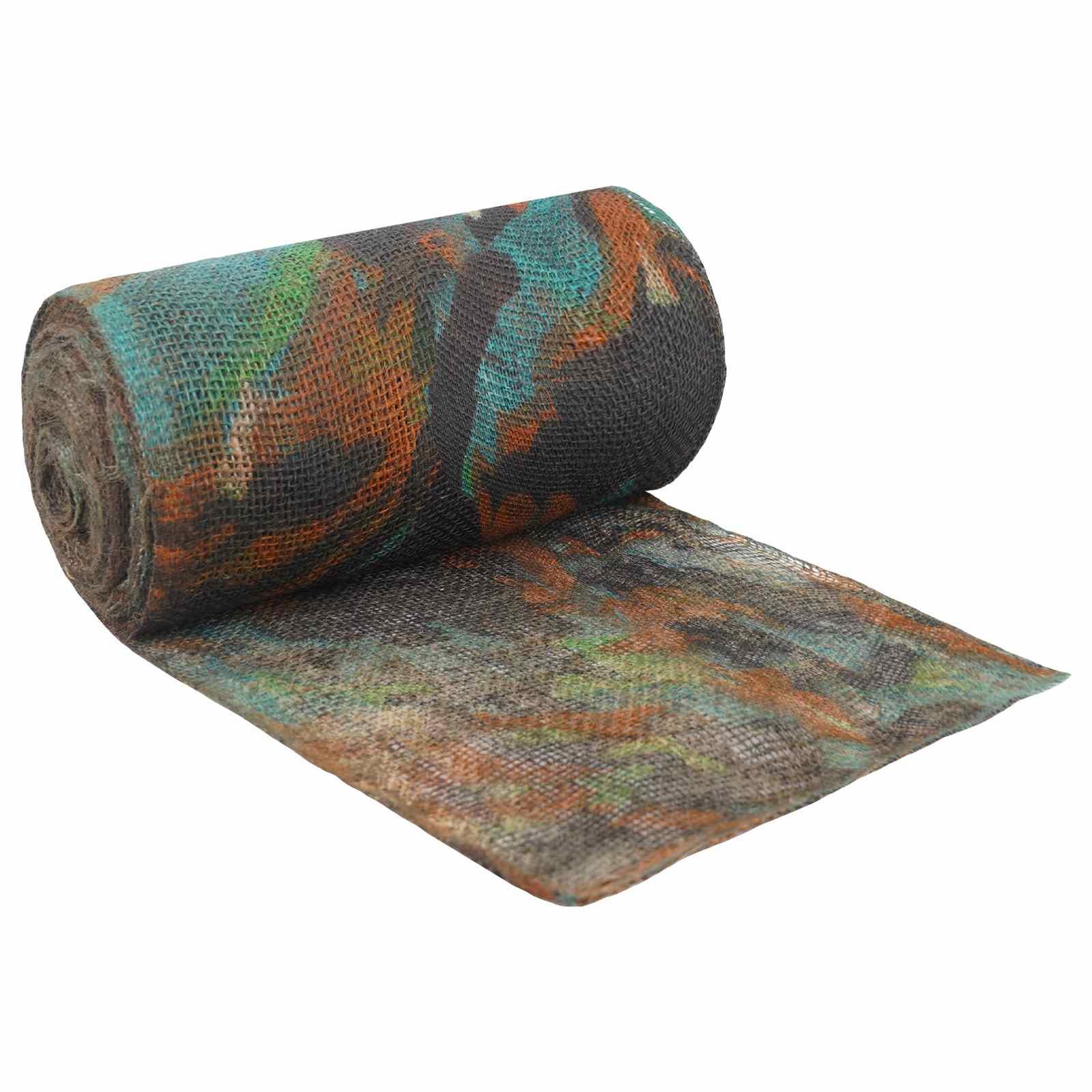 Jute rulle camouflage 160 x 5000 cm