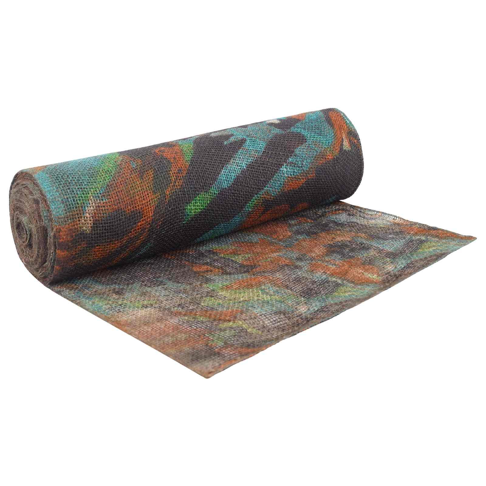 Jute rulle camouflage 50 x 500 cm billede