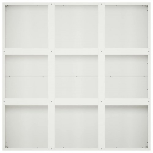 Plantekasse hvid 100 x 100 x 30 cm i koldvalset stål