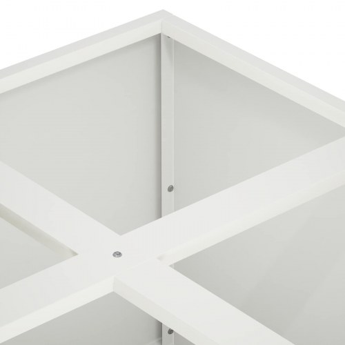 Plantekasse hvid 100 x 100 x 30 cm i koldvalset stål
