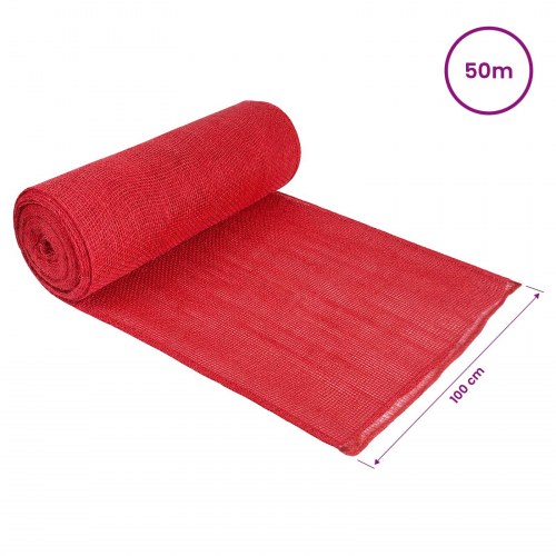 Havejutenet 100 x 5000 cm 180 g/m² - rød