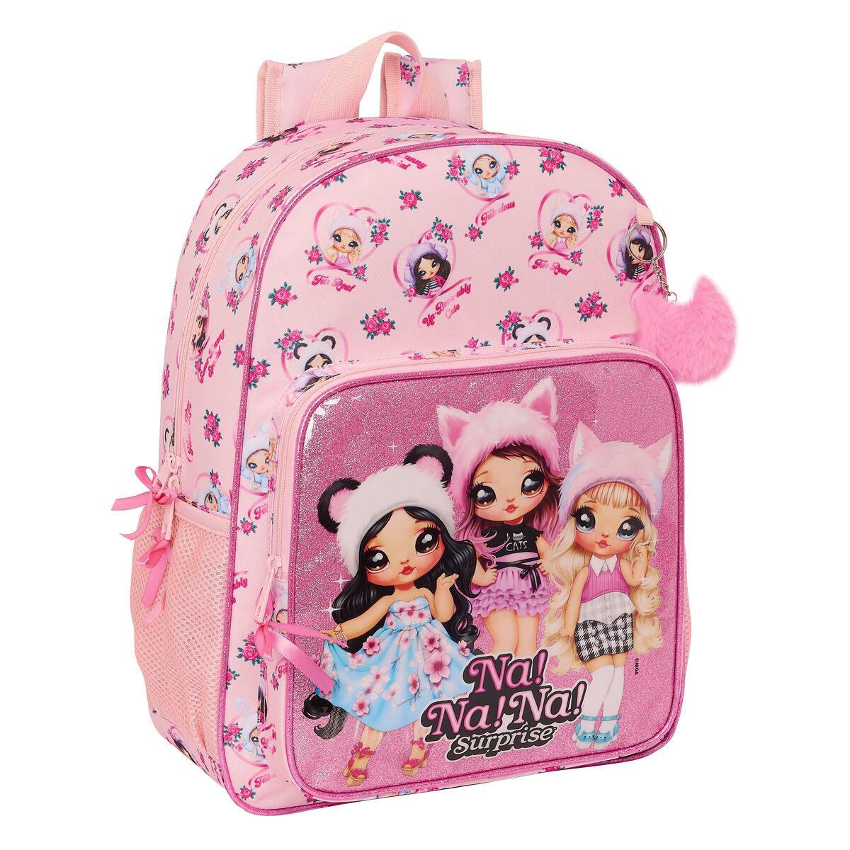 Na!Na!Na! Surprise Fabulous Pink skoletaske 33 x 42 x 14 cm billede