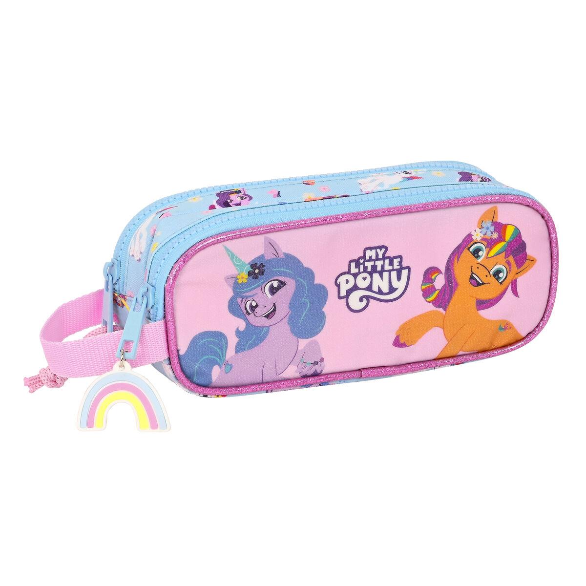 My Little Pony Wild & Free dobbelt penalhus blå/pink 21 x 8 x 6 cm billede