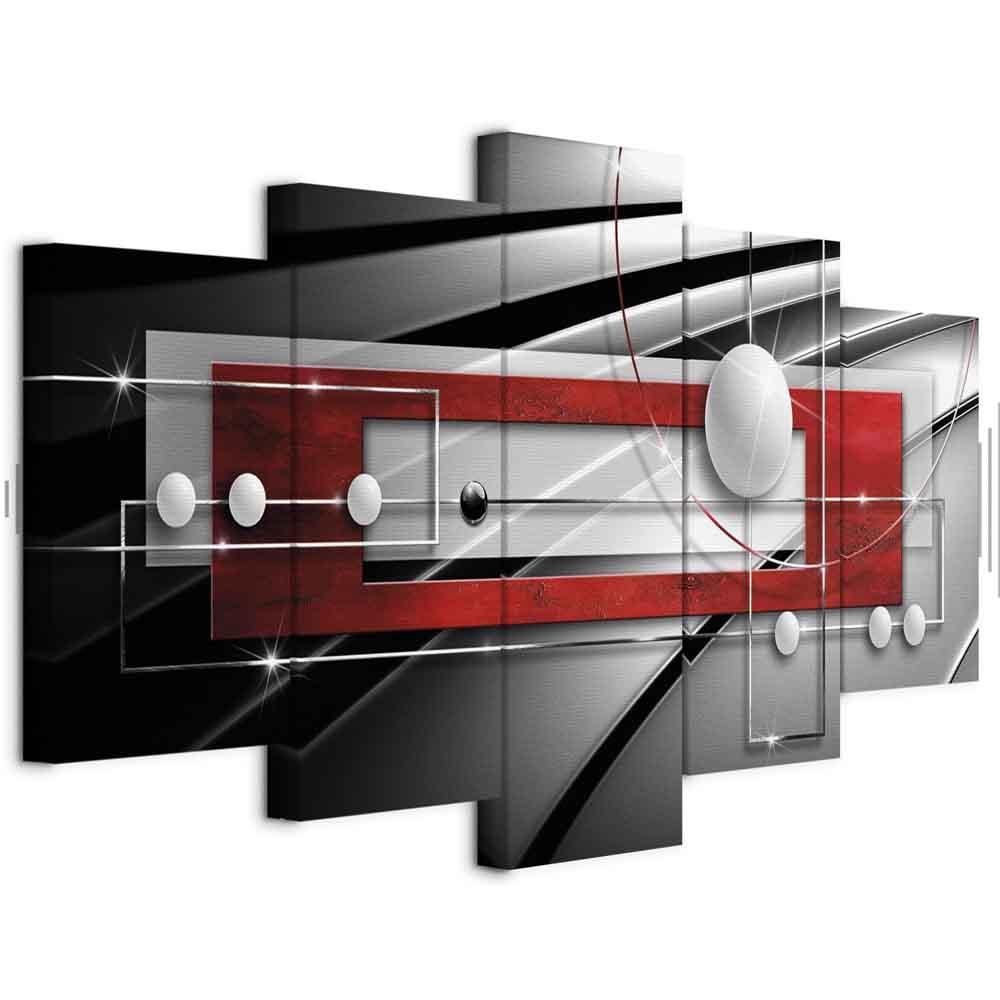 Abstrakt lærredsbillede Moderne symmetri - 100 x 50 cm - Akustisk billede