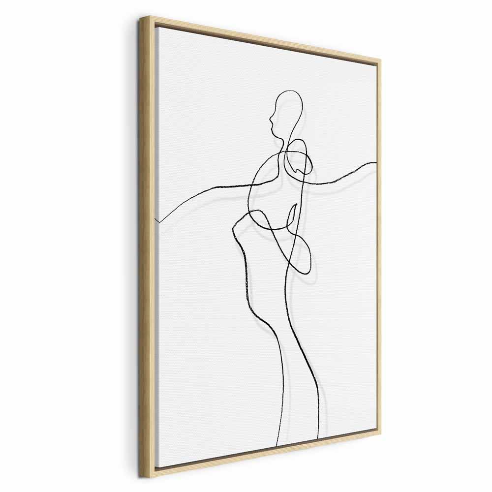 Lærredsbillede Min sjæl - lodret 1-delt - 80 x 120 cm - I en naturlig træramme billede