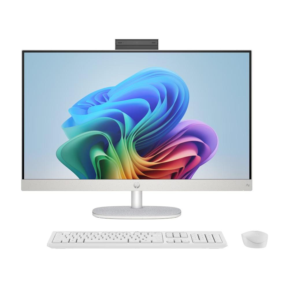 HP 27 27-cr0232nw Desktop AIO 27 " AMD Ryzen 5 7520U Internal memory 16 GB LPDDR5 Solid-state drive capacity 512 GB AMD Radeon 610M Graphics Keyboard