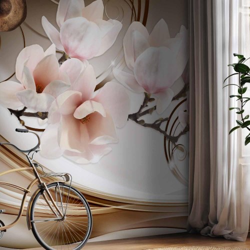 Fototapet med magnolia - Bølger af magnolia