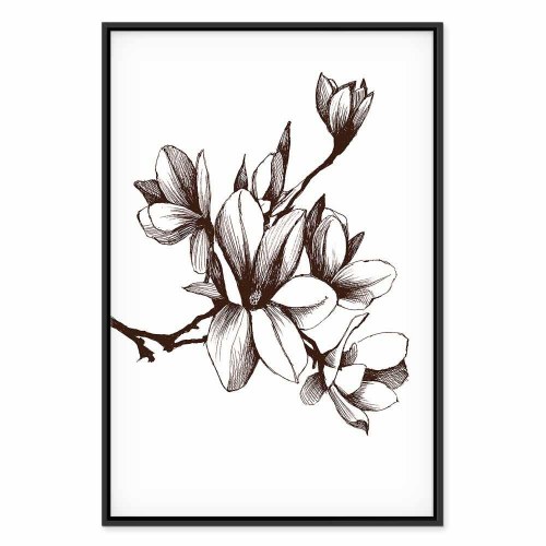 Lærredsbillede Renaissance Magnolier lodret