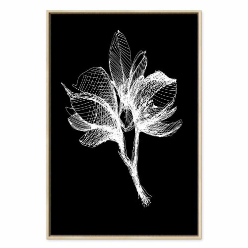 Lærredsbillede Night Flower - 1 del, vertikal