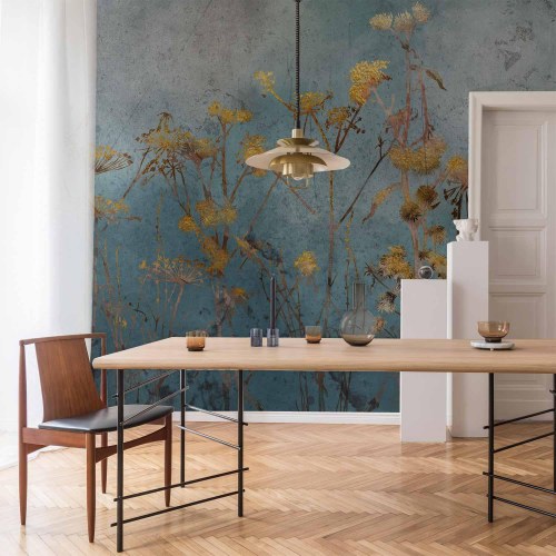 Fototapet Ved Daggry med blomstermotiv
