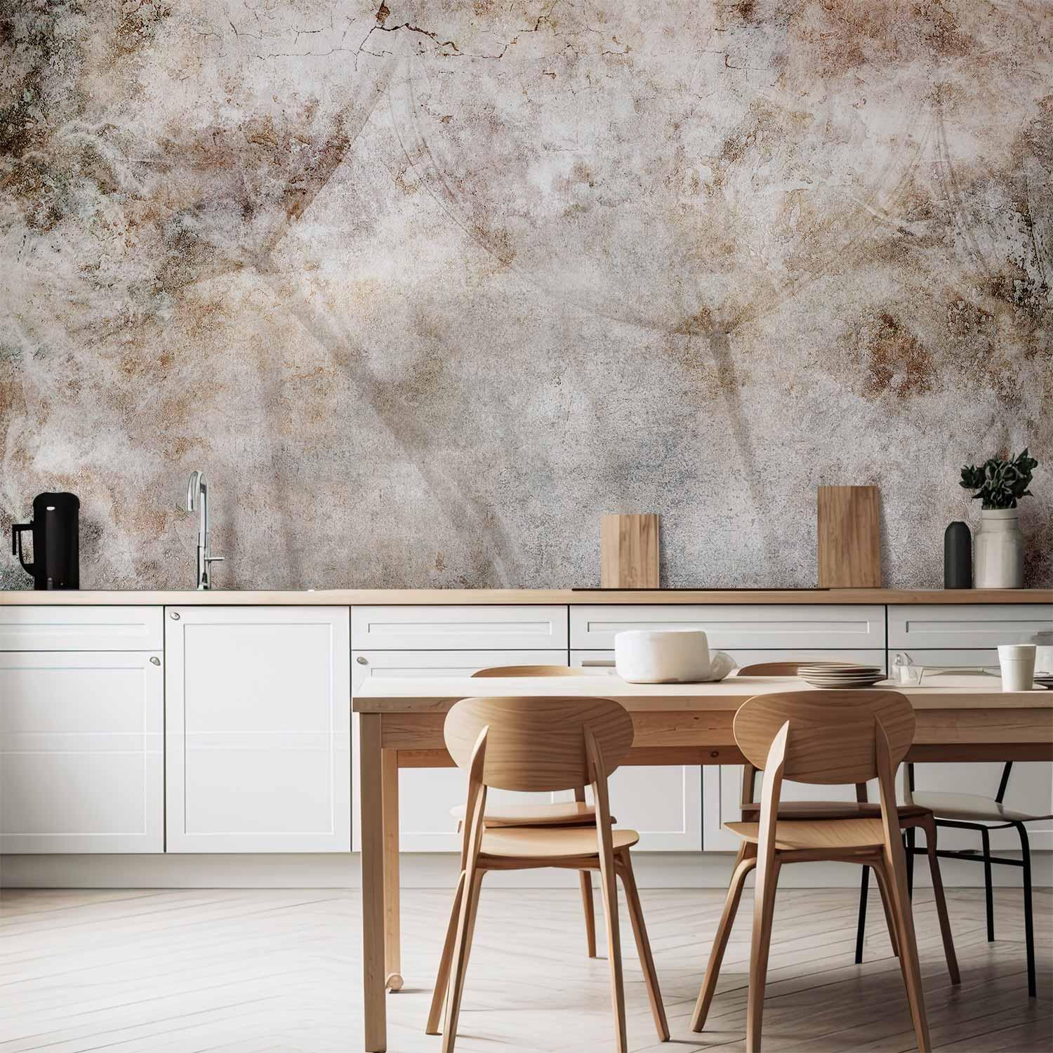 Fototapet Industrial Mælkebøtter i Betonlook - 400 x 280 cm - Vandtæt billede