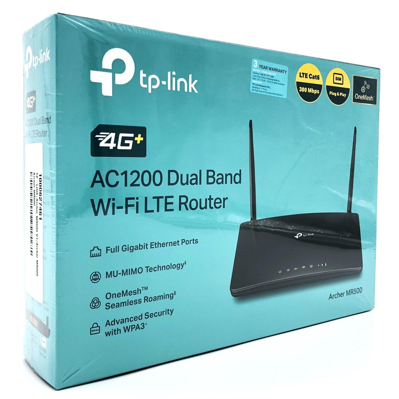 TP-Link Archer MR500 V1 AC1200 4G+ LTE dualband Wi‑Fi router