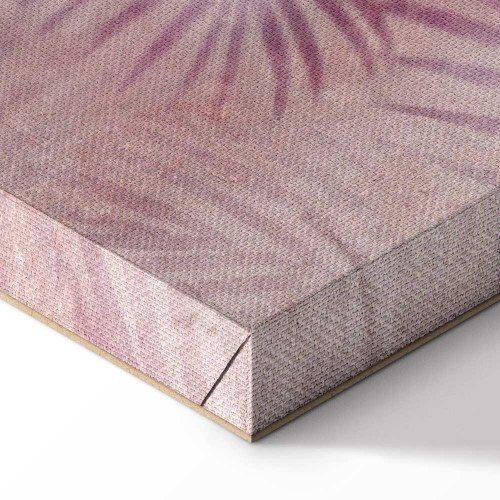Lærredsbillede Pink Nature 1-delt bredformat med blade