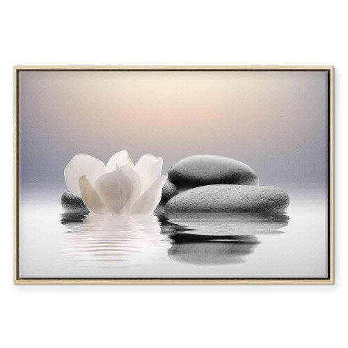 Lærredsbillede Garden of Calm med zenmotiv