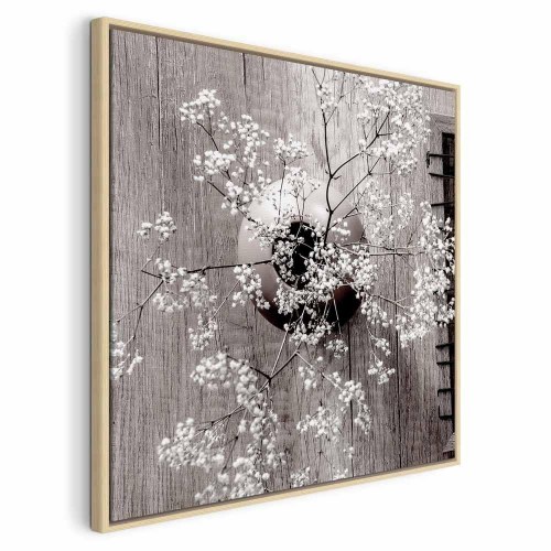 Lærredsbillede Tørrede blomster - kvadratisk