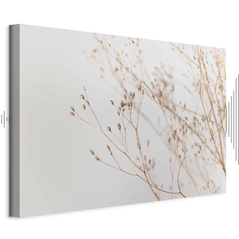 Lærredsbillede Minimalistisk Kvist 1-delt Bredformat - 120 x 80 cm - Akustisk billede