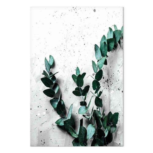 Lærredsbillede Eucalyptus Scent 1-delt lodret - vægbillede med blade