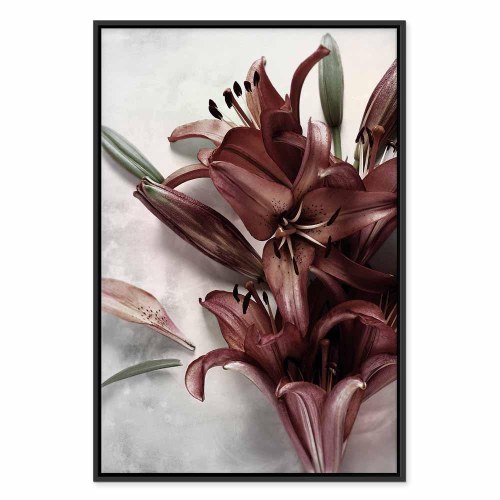 Lærredsbillede Floral Form (1 del) lodret
