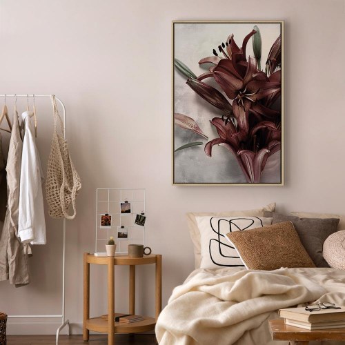 Lærredsbillede Floral Form (1 del) lodret