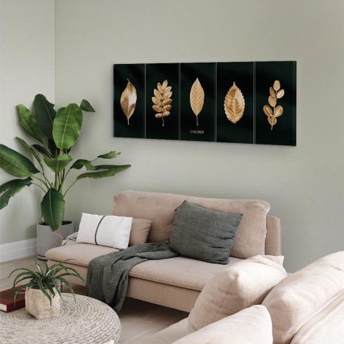 Noble Collection lærredsbillede i 5 dele smal 200 x 80 cm