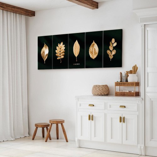 Noble Collection lærredsbillede i 5 dele smal 200 x 80 cm
