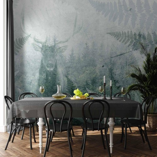 Fototapet med hjort i bregner - tredje variant