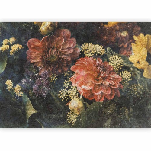 Fototapet Retro Flowers - første variant