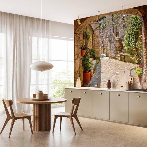 Fototapet med motiv af provinsgyde i Toscana