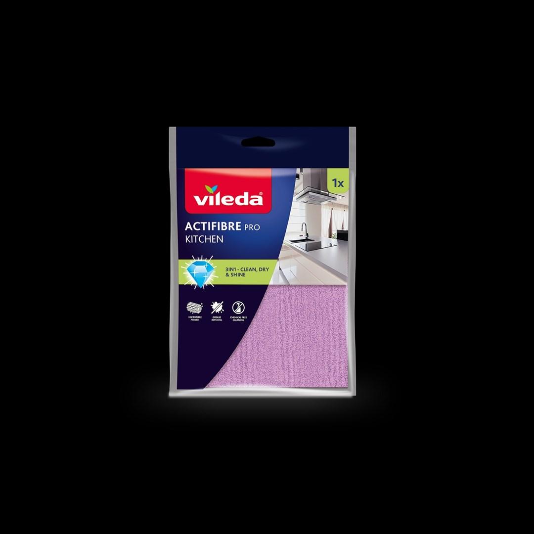 Vileda Actifibre Pro køkkenklud i mikrofiber - pink, 1 stk. billede