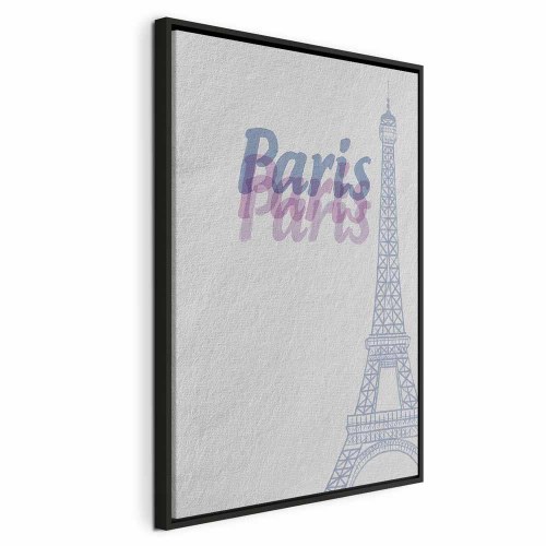 Lærredsbillede Paris i akvarel - lodret