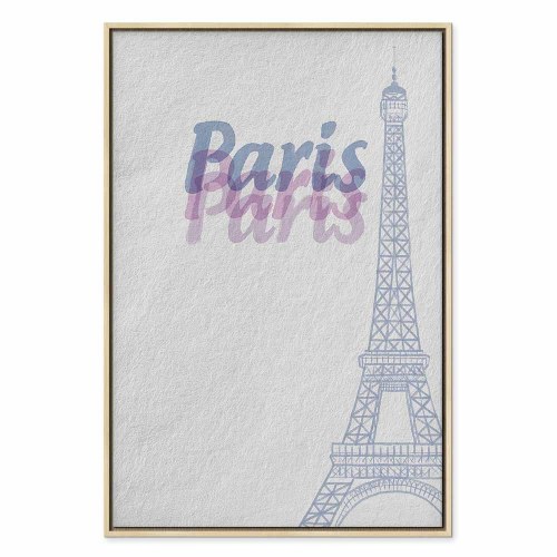 Lærredsbillede Paris i akvarel - lodret