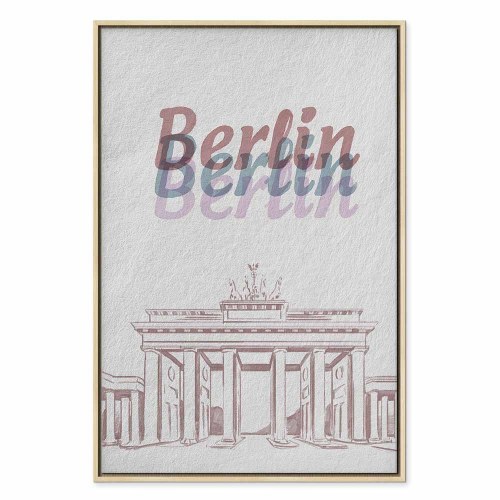 Lærredsbillede Berlin i akvarel - lodret