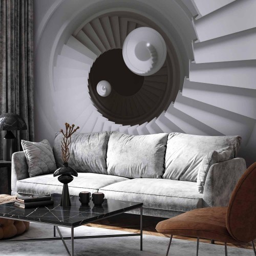 Fototapet Time Tunnel 3D - fototapet med trappemotiv