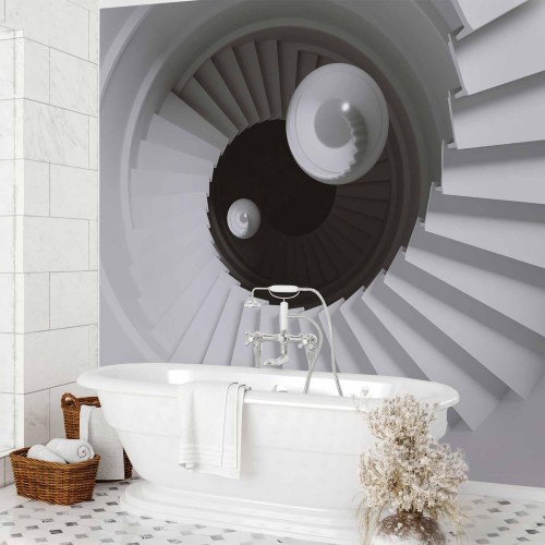 Fototapet Time Tunnel 3D - fototapet med trappemotiv