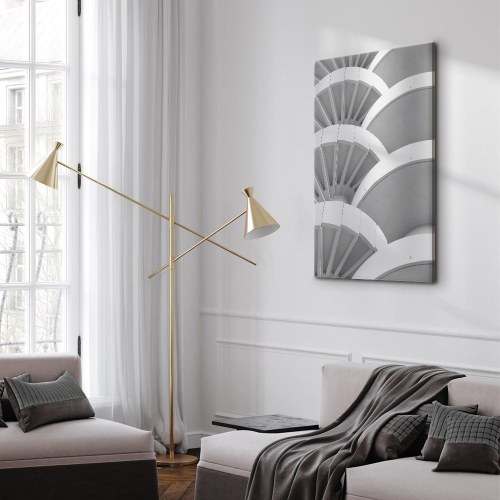 Lærredsbillede White Detail - lodret