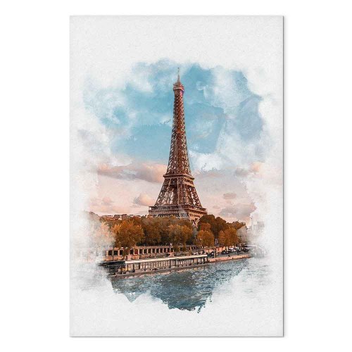 Lærredsbillede Paris View lodret - Eiffel-tårnet