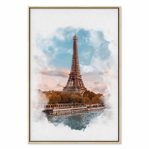 Lærredsbillede Paris View lodret - Eiffel-tårnet