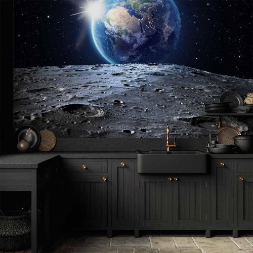 Fototapet med udsigt til den blå planet